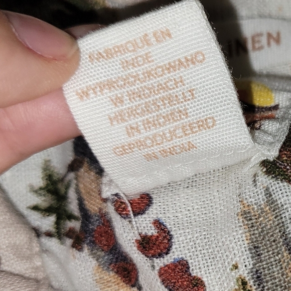 C&C California Tropical Print Linen Alternative Casual Summer Button-Up Shirt - Picture 7 of 9